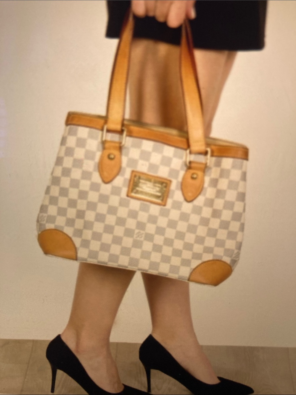 AUTHENTIC LOUIS VUITTON DAMIER AZURE PM TOTE BAG